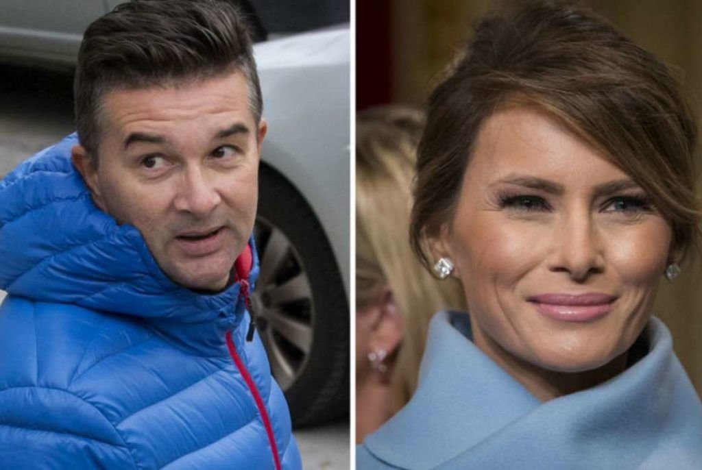 Bildmontage: Mutmaßlicher Halbbruder Denis Cigelnjak und Melania Trump