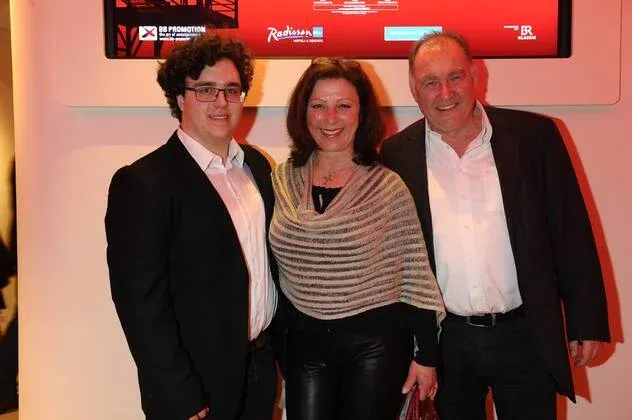 Sebastian Feldhofer und seine Frau Bettina Redlich bei einer Jazz-Matinee in München.